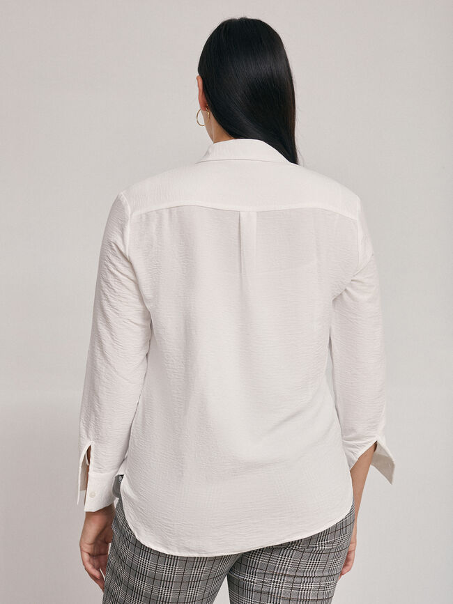 Camisa con bolsillos Blanco Optico