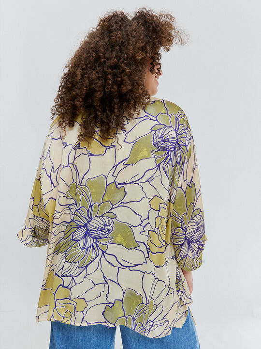 KIMONO ABERTURAS LAZO Blanco Optico image number null