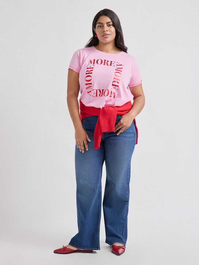 CAMISETA POSICIONAL AMORE Rosa