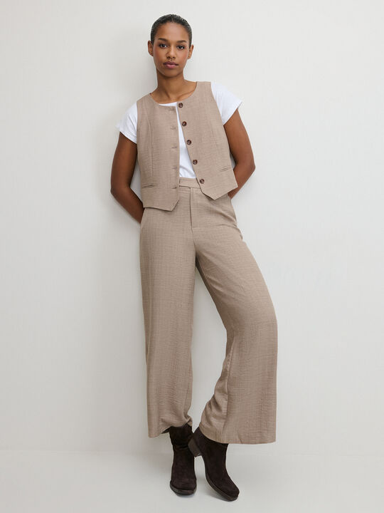 PANTALON RECTO RUSTICO Camel image number null