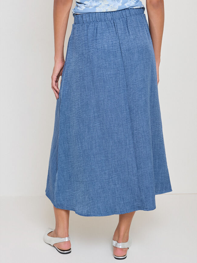 FALDA EVAS&Eacute; CONJUNTO Azul Grisaceo