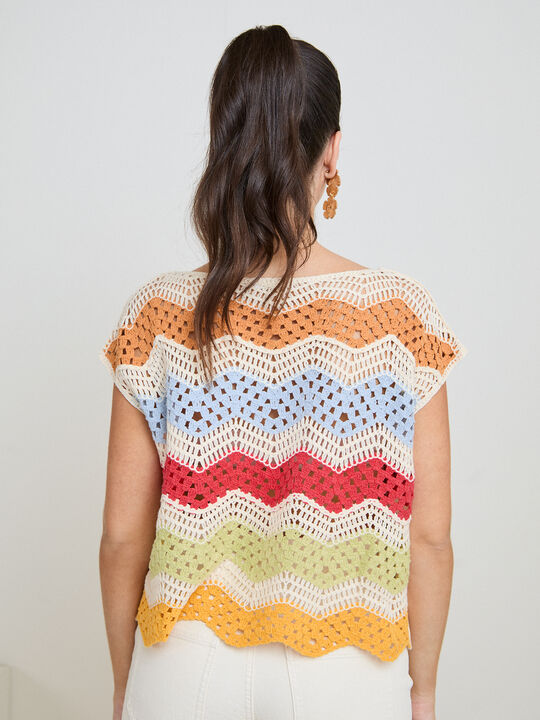 JERSEY CROCHET MULTICOLOR Multicolor image number null