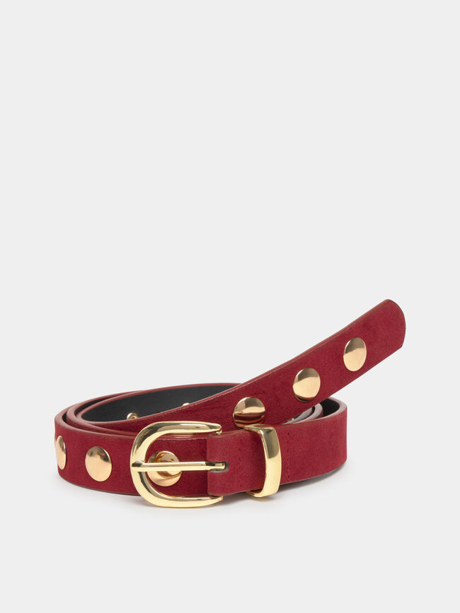 CINTUR&Oacute;N TACHAS Rojo Cereza