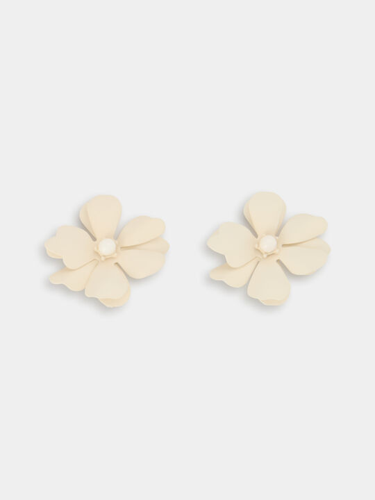 PENDIENES FLORES Crudo Claro image number null