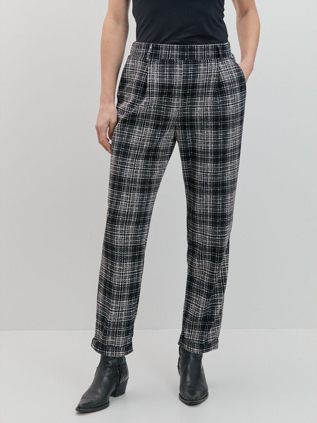 PANTAL&Oacute;N LIVERPOOL CUADROS Negro