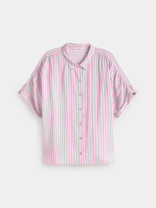 CAMISA MANGA CAIDA rosa powder image number null