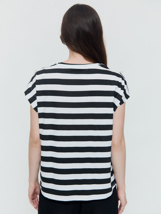 CAMISETA BOTONES TRABILLA Rayas 1