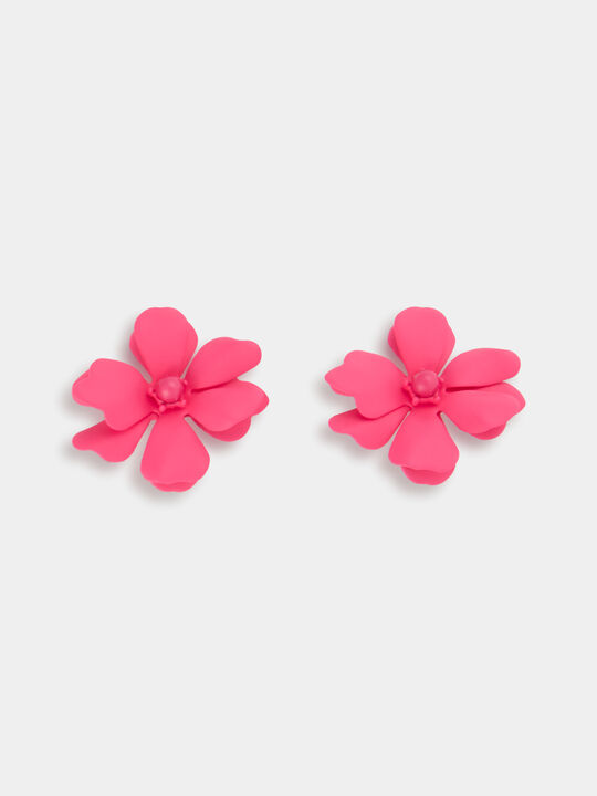 PENDIENES FLORES Fucsia image number null