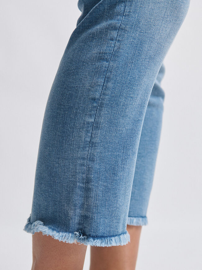 VAQUERO RECTO CROP Mid blue