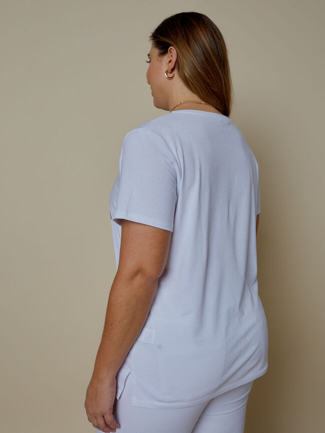 CAMISETA DAISY 100% ALGODÓN Blanco Optico
