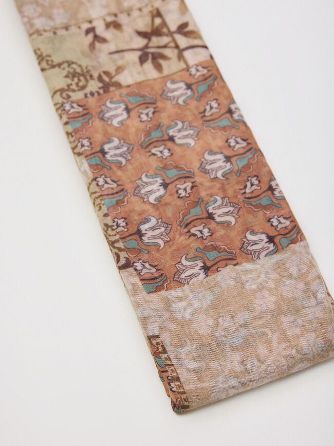 PA&Ntilde;UELO PRINT PATCHWORK Vison