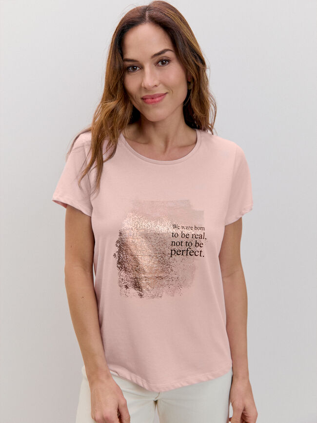 CAMISETA MANCHA BRILLANTE Rosa