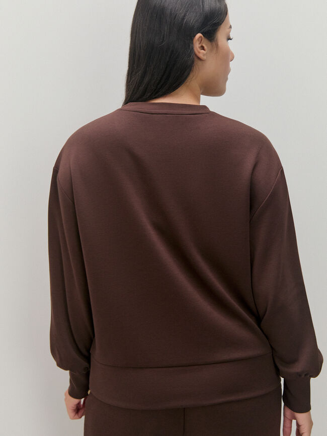 SUDADERA Marron Medio