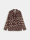 BLUSA LAZO ESTAMPADA Marron