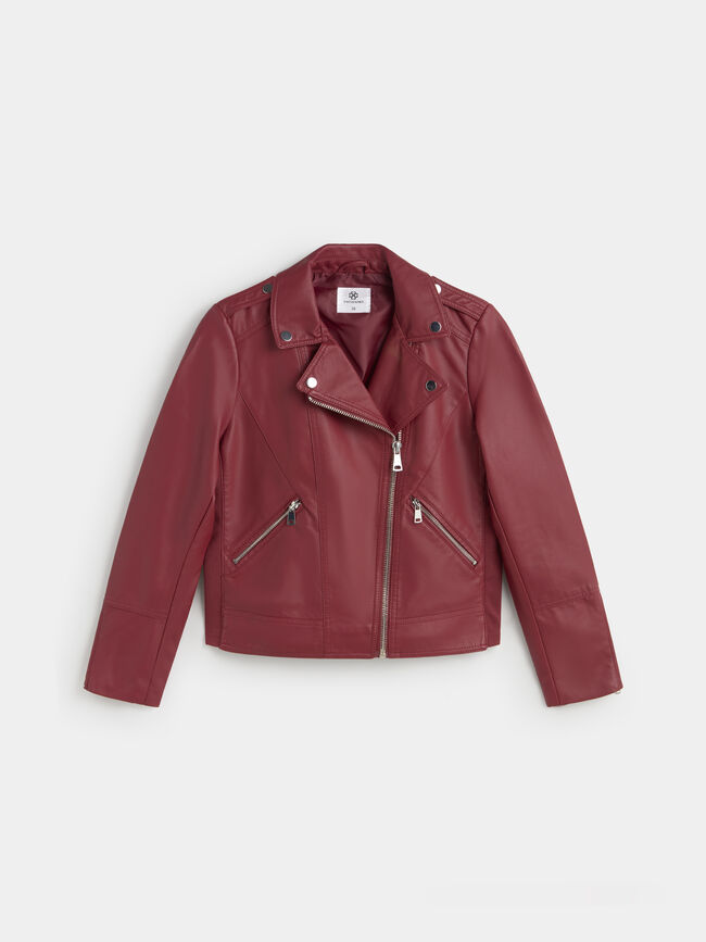 CAZADORA DETALLES CREAMELLERA Rojo Cereza