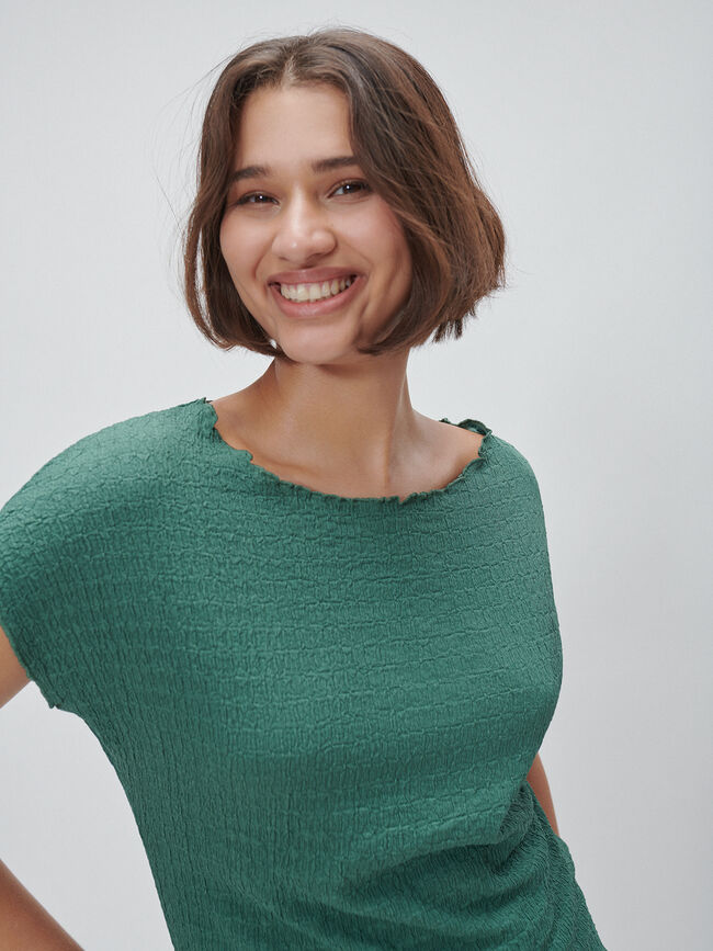 CAMISETA TEXTURA Verde Viridian