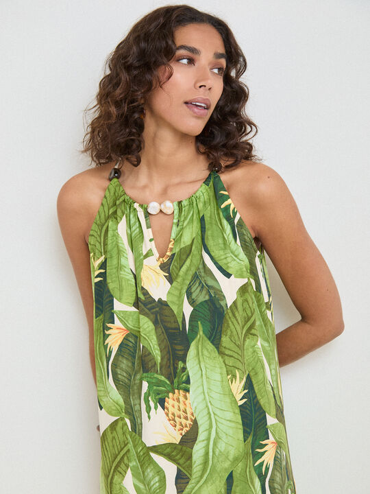 VESTIDO DTY TROPIC BOLAS Negro image number null