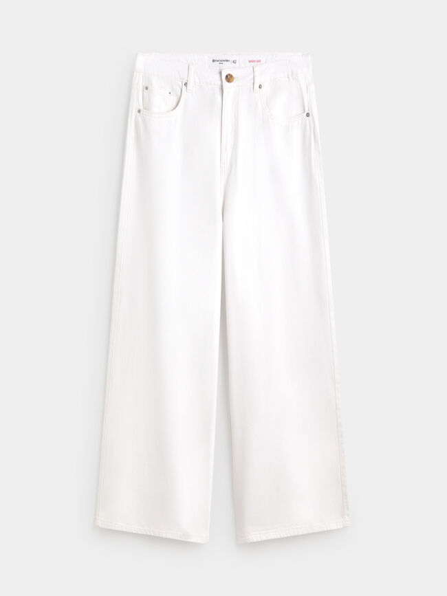 VAQUERO WIDE LEG Blanco Optico
