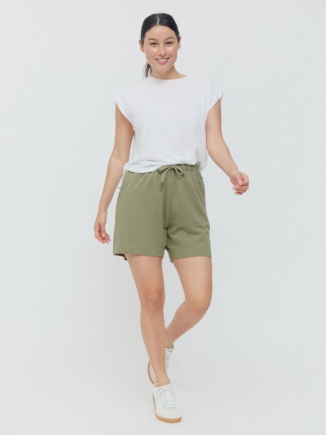 SHORT FELPA Kaki