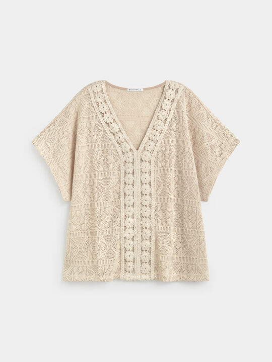 JERSEY S/M CALADO Blanco Hueso image number null