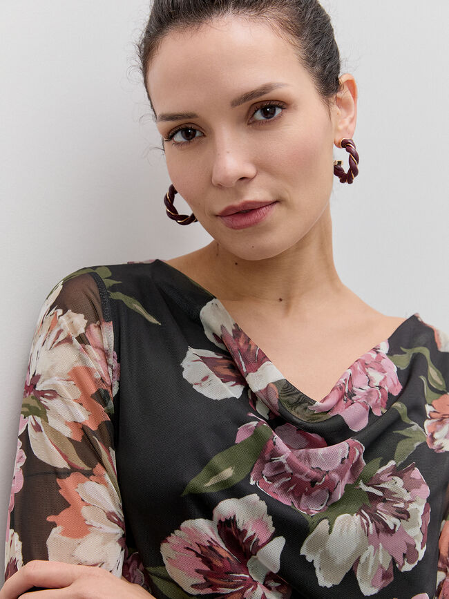 VESTIDO MESH ESTAMPADO Estampado 1