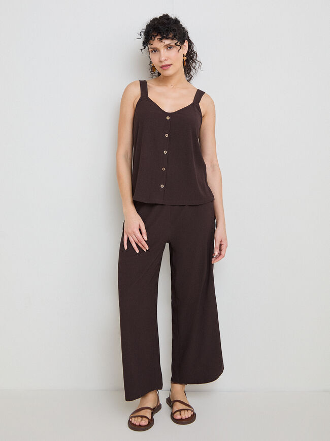 PANTALON SET ESTRUCTURA Cafe Noir