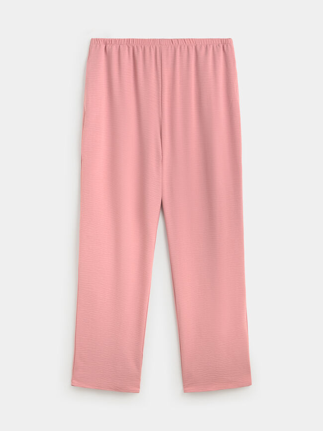 PANTALON FLUIDO rosa blush