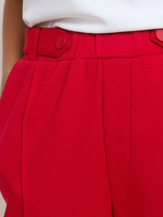 PANTALON VESTIR DETALLE Rojo image number null
