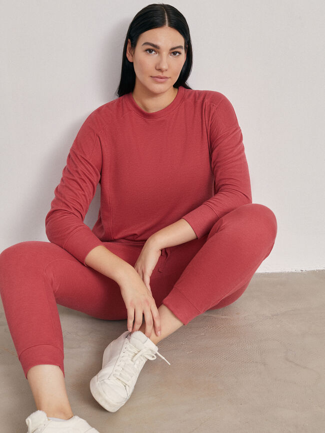 PANTALON CON BOLSILLO LATERAL rosa frambuesa