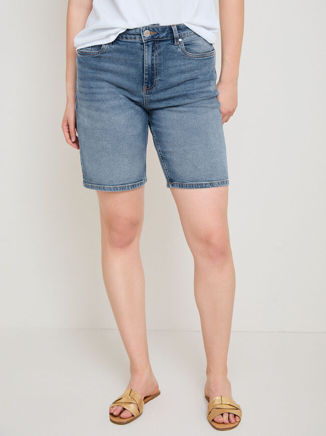 BERMUDA VAQUERA ANCHA Mid blue