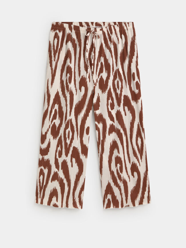 PANTALON TEXTURA CULOTTE Estampado 1