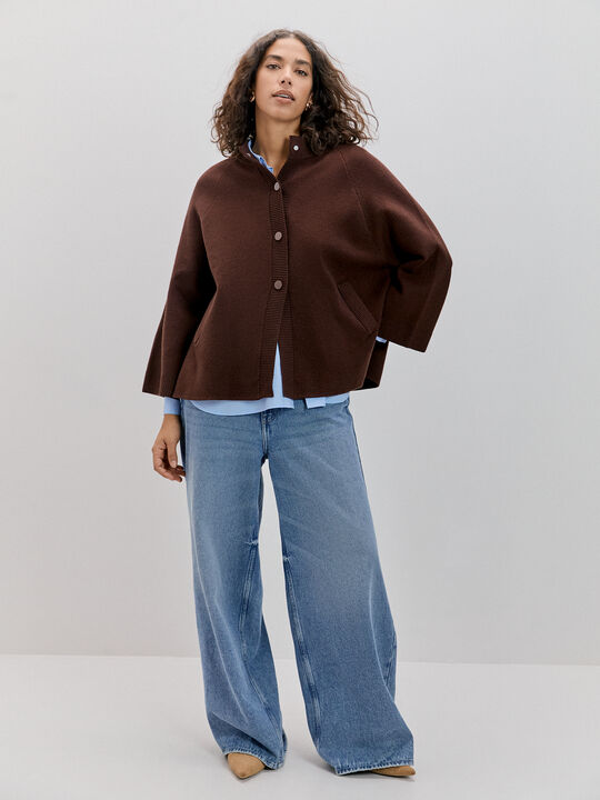 CARDIGAN CAPA ROJO MARTE image number null