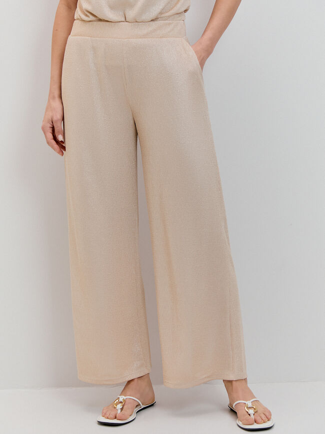 PANTAL&Oacute;N DORADO ESTRUCTURA Oro