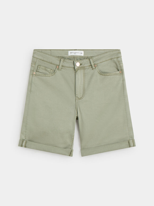 SHORT VAQUERO BÁSICO Kaki