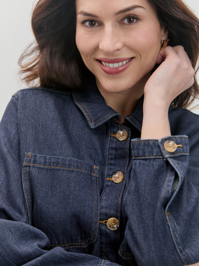 CHAQUETA VAQUERA BOLSILLOS Rinse Wash