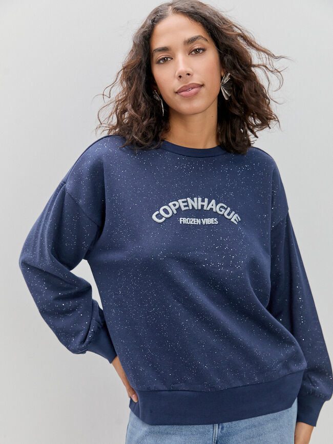 SUDADERA PURPURINA Azul Marino