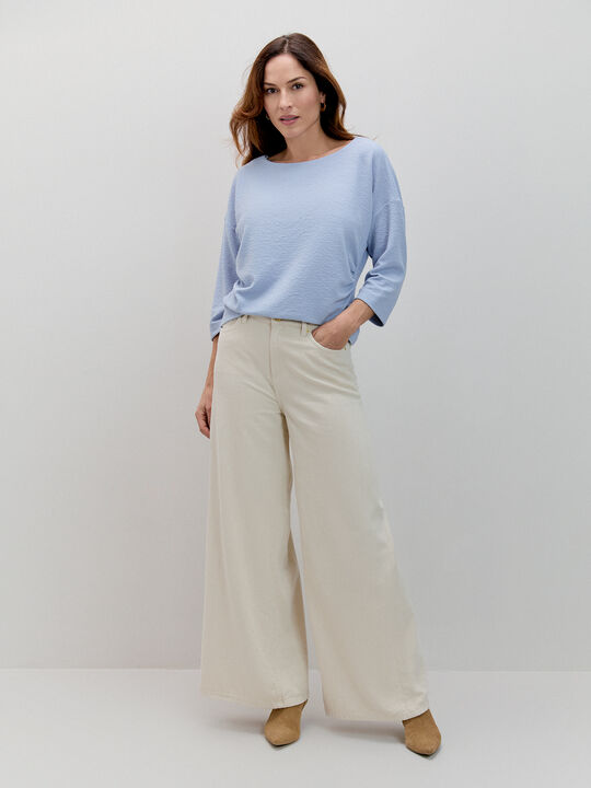 JERSEY TEXTURA Azul Chambray image number null