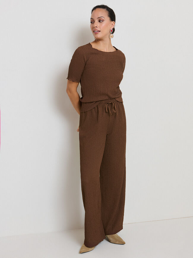 CAMISETA TEXTURA Marron