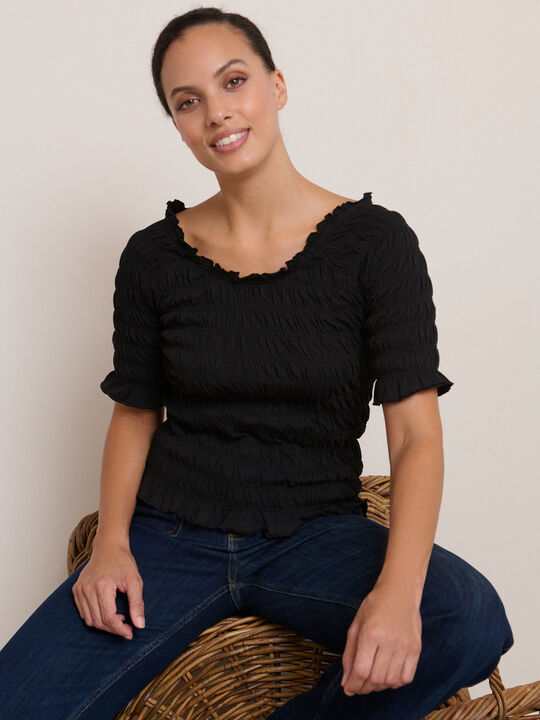 CAMISETA GOMA CANILLA Negro image number null