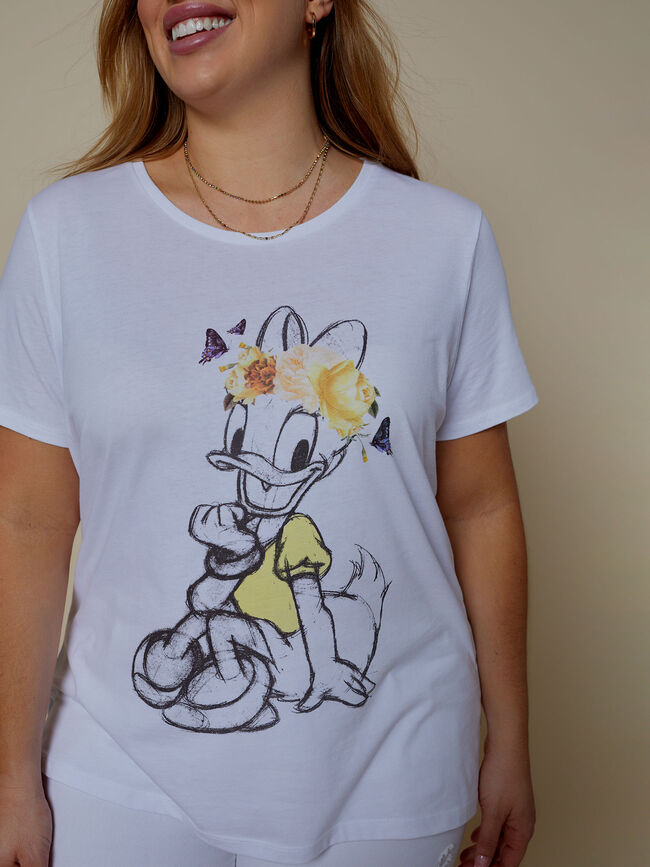 CAMISETA DAISY 100% ALGODÓN Blanco Optico