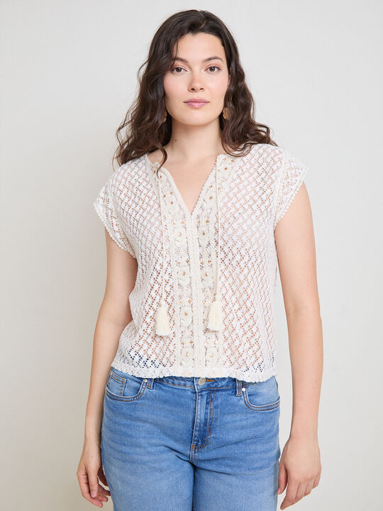 CAMISETA CHOCHET Crudo image number null