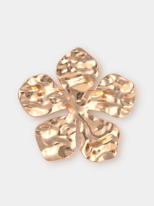 BROCHE DORADO FLOR Oro image number null