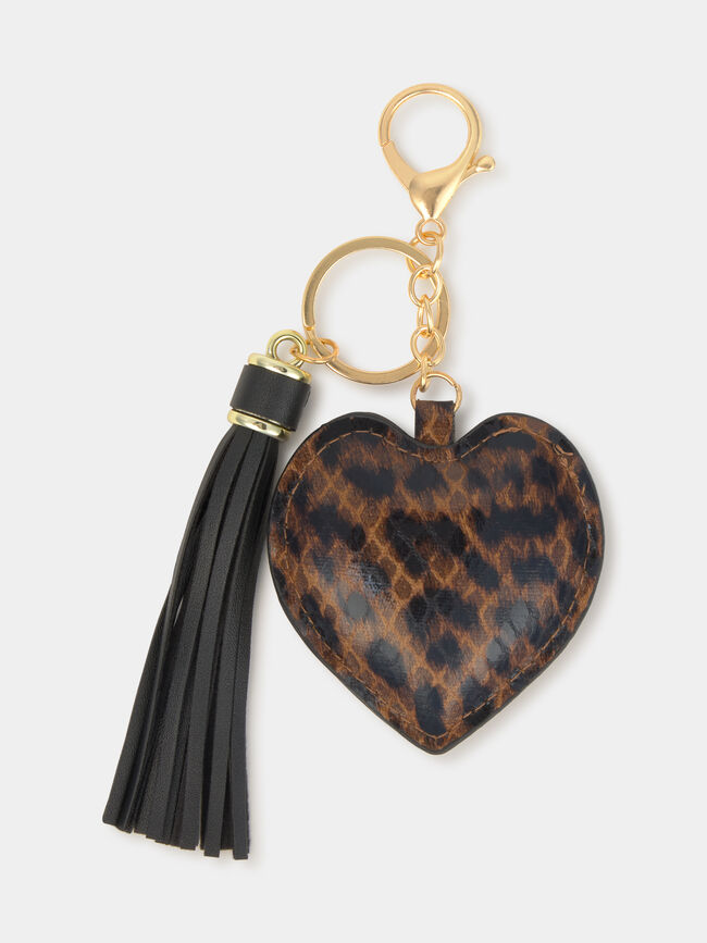 LLAVERO DISEÑO CORAZÓN Marron Oscuro