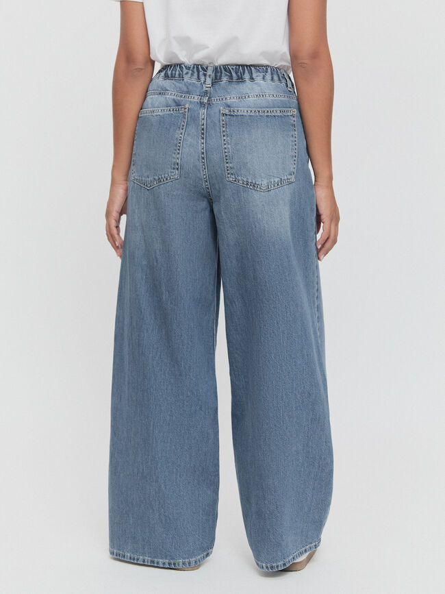 VAQUERO ANCHO GOMA Mid Blue Wash