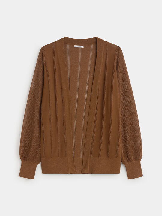 CARDIGAN HILO METÁLICO Copper image number null