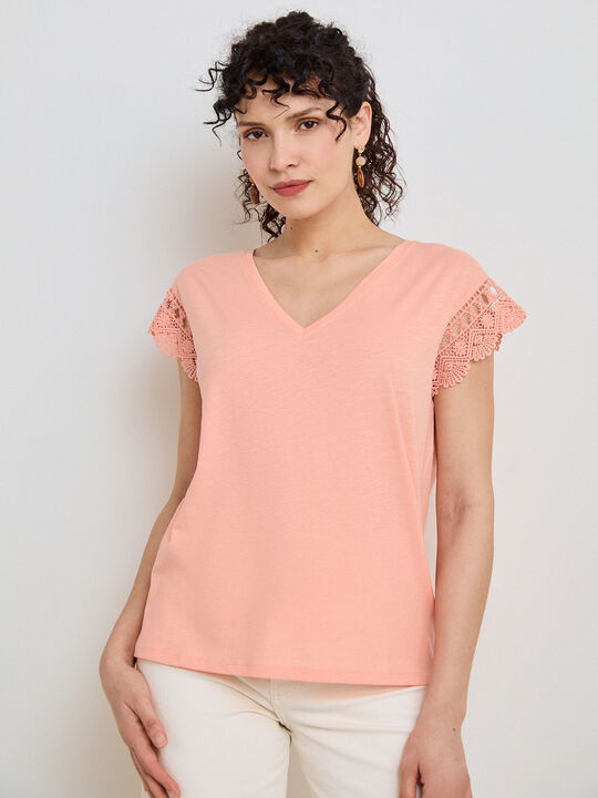 CAMISETA DETALLE Salmon image number null
