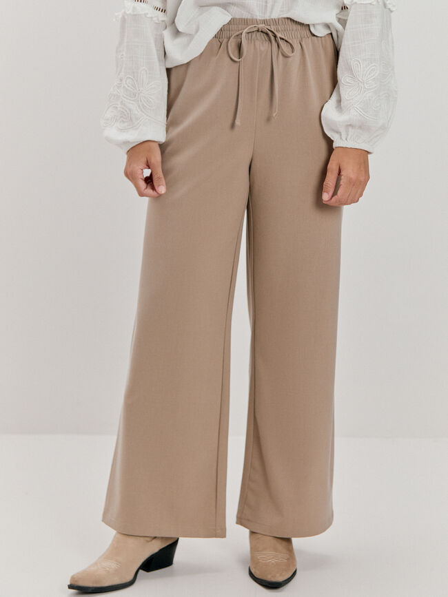 PANTALÓN PALAZZO Vison