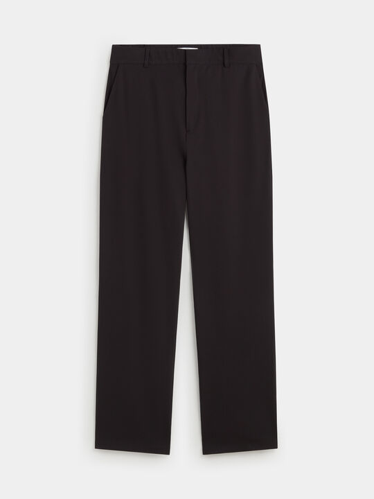 PANTAL&Oacute;N RECTO LARGO Negro image number null
