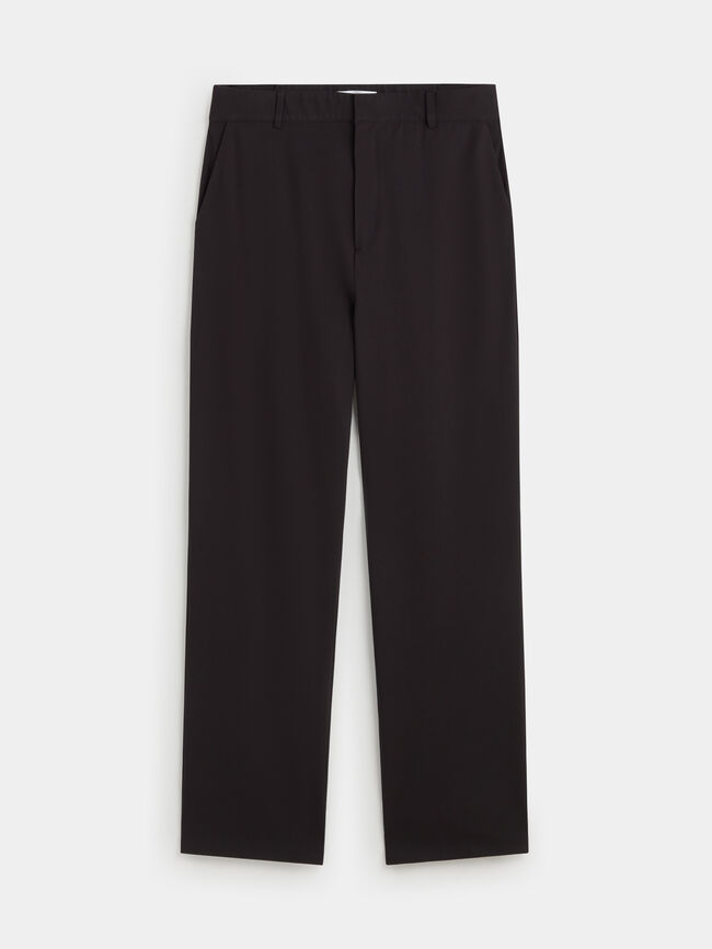 PANTAL&Oacute;N RECTO LARGO Negro