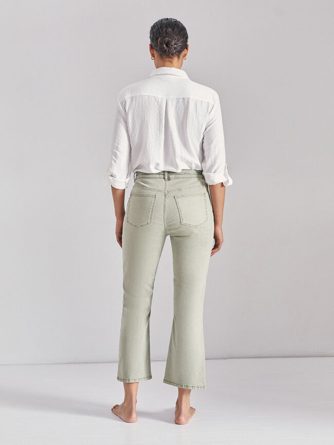 Pantalon acampanado Kaki